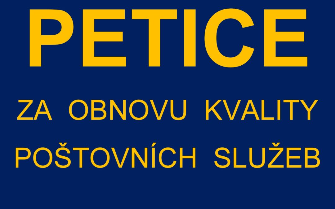 Petice za obnovu kvality poštovních služeb